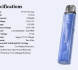 Lost Vape URSA Nano 3 Pod elektronická cigareta 1200mAh Glacial Blue 1ks