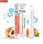 IZY ONE+ 1000 E CIGARETA - PEACH ICE (CHLADIVÁ BROSKYŇA) 0mg 2ml "A" 1ks