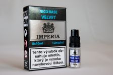 Nikotinová báza IMPERIA Velvet 5x10ml PG20 / VG80 12mg