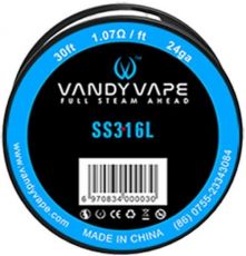 Vandy Vape SS316 odporový drôt 24GA 9m