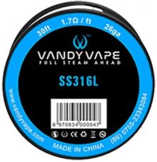 Vandy Vape SS316 odporový drôt 26GA 9m