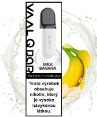 VAAL Q Bar by Joyetech Jednorázová el. cigareta 400mAh Milk Banana 17mg 1ks