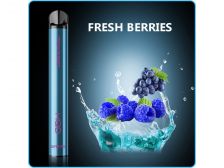 HQD SUPER PRO jednorázová e-cigareta 550mAh 600 PUFF - FRESH BERRIES 20mg 1ks