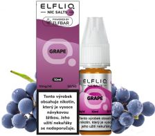 ELFLIQ Nic SALT liquid - Grape 10ml / 10mg