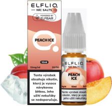 ELFLIQ Nic SALT liquid - Peach Ice 10ml / 10mg