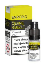 EMPORIO Salt liquid - ČIERNE RÍBEZLE (Blackcurrant) 10ml / 20mg