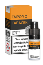 EMPORIO Salt liquid - TABÁČEK 10ml / 12mg
