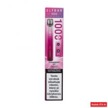 ELFBAR 1000 E-CIGARETA - STRAWBERRY ICE (Ľadová Jahoda) 20mg/ml 2ml A 1ks