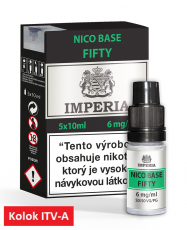 IMPERIA Fifty Nikotinová báza 5x10ml PG50 / VG50 6mg "A"