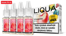 LIQUA 4pack liquid (4x10ml) - Strawberry (Jahoda) 40ml / 6mg "A"