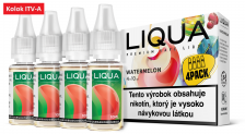LIQUA 4pack liquid (4x10ml) - Watermelon (Vodný melón) 40ml / 6mg "A"