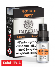 IMPERIA Fifty Nikotinová báza 5x10ml PG50 / VG50 3mg "A"