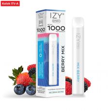 IZY ONE+ 1000 E CIGARETA - BERRY MIX (MIX BOBUĽOVÉHO OVOCIA) 0mg 2ml "A" 1ks