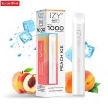 IZY ONE+ 1000 E CIGARETA - PEACH ICE (CHLADIVÁ BROSKYŇA) 0mg 2ml "A" 1ks