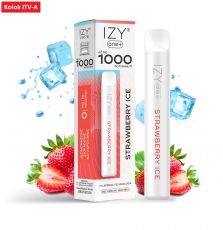 IZY ONE+ 1000 E CIGARETA - STRAWBERRY ICE (CHLADIVÁ JAHODA) 0mg 2ml "A" 1ks