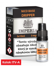 IMPERIA Dripper Nikotinová báza 5x10ml PG30 / VG70 3mg "A"