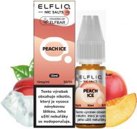 ELFLIQ Nic SALT liquid - Peach Ice 10ml / 10mg