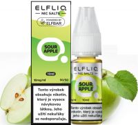 ELFLIQ Nic SALT liquid - Sour Apple 10ml / 10mg