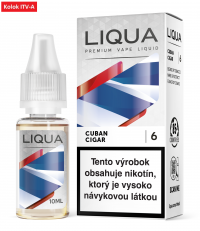 LIQUA liquid - Cuban Cigar Tobacco (Kubánska cigara) 10ml / 12mg "A"