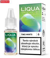 LIQUA liquid - Two Mints (Chuť mäty a mentolu) 10ml / 12mg "A"