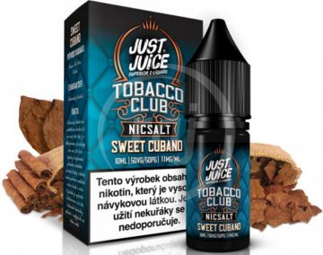 Just Juice SALT liquid - Tobacco Sweet Cubano 10ml / 11mg