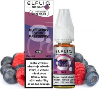 ELFLIQ Nic SALT liquid - Blueberry Sour Raspberry 10ml / 10mg