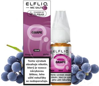 ELFLIQ Nic SALT liquid - Grape 10ml / 10mg