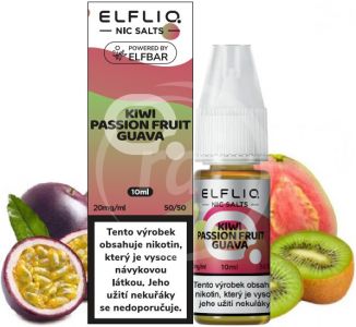 ELFLIQ Nic SALT liquid - Kiwi Passion Fruit Guava 10ml / 20mg