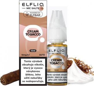 ELFLIQ Nic SALT liquid - Cream Tobacco 10ml / 10mg