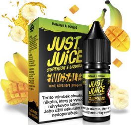 Just Juice SALT liquid - Banana & Mango 10ml / 20mg
