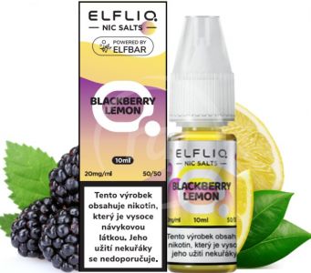 ELFLIQ Nic SALT liquid - Blackberry Lemon 10ml / 20mg