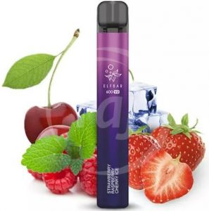 ELF BAR 600 V2 jednorázová elektronická cigareta - Strawberry Raspberry Cherry Ice20mg 1ks