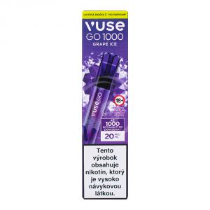 VUSE GO 1000 jednorazová elektronická cigareta - Grape Ice 20mg 1ks