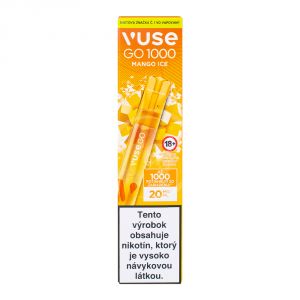 VUSE GO 1000 jednorazová elektronická cigareta - Mango Ice 20mg 1ks