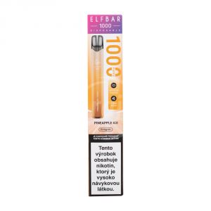 ELFBAR 1000 E-CIGARETA - PINEAPPLE ICE (Ľadový Ananás) 20mg/ml 2ml A 1ks