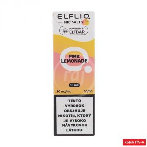 ELFLIQ Nic SALT liquid - Pink Lemonade 10ml / 20mg A