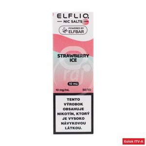 ELFLIQ Nic SALT liquid - Strawberry Ice 10ml / 10mg "A"