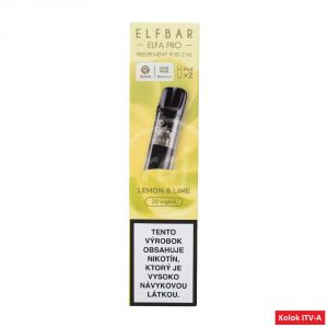 ELFBAR ELFA PRO prednaplnený POD – LEMON & LIME (2x2ml) 4ml / 20mg A 1ks