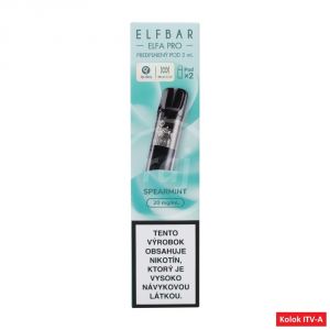 ELFBAR ELFA PRO prednaplnený POD – SPEARMINT (2x2ml) 4ml / 20mg A 1ks