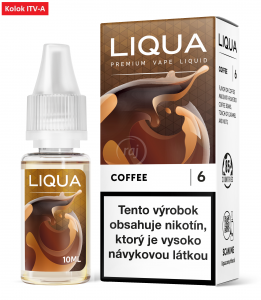 LIQUA liquid - Coffee (Káva) 10ml / 6mg "A"