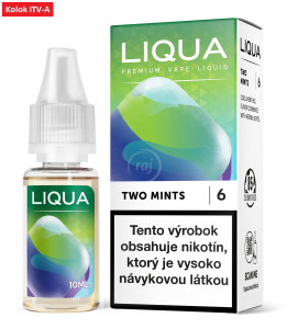 LIQUA liquid - Two Mints (Chuť mäty a mentolu) 10ml / 18mg "A"