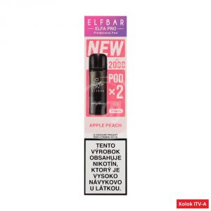 ELFBAR ELFA PRO prednaplnený POD – APPLE PEACH (2x2ml) 4ml / 20mg "A" 1ks