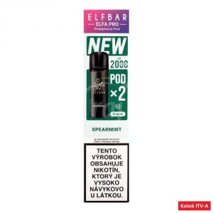ELFBAR ELFA PRO prednaplnený POD – SPEARMINT (2x2ml) 4ml / 20mg "A" 1ks