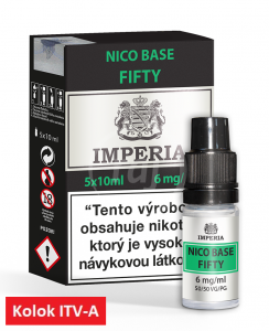 IMPERIA Fifty Nikotinová báza 5x10ml PG50 / VG50 6mg "A"