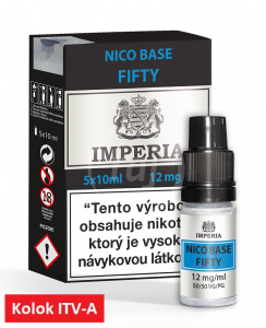 IMPERIA Fifty Nikotinová báza 5x10ml PG50 / VG50 12mg "A"