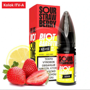 Riot Bar EDTN Salt liquid - Sour Strawberry 10ml / 10mg "A"