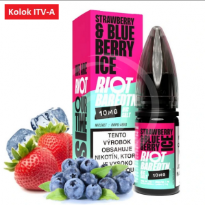 Riot Bar EDTN Salt liquid - Strawberry Blueberry Ice 10ml / 10mg "A"