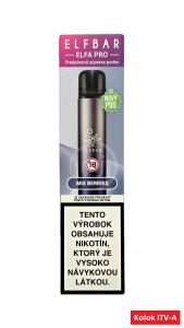 ELFBAR ELFA PRO TWILIGHT BLUE el. cigareta 500mAh + 1POD Mix Berries 2ml / 20mg 1ks