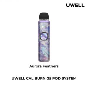 Uwell Caliburn G5 elektronická cigareta 1600mAh Aurora Feathers 1ks