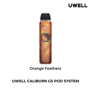 Uwell Caliburn G5 elektronická cigareta 1600mAh Orange Feathers 1ks